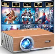 [Electric Focus/Auto Keystone] Projector with Wifi and Bluetooth, 800ANSI Native