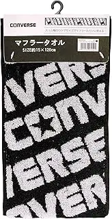 Hayashi MN509430-2P Scarf Towel, Set of 2, Approx. 5.9 x 47.2 inches (15 x 120 cm), Converse Line Converse, Black