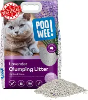 Lavender Cat Kitten Litter 75kg Clumping Scoopable Odour Control Easy Clean Scen
