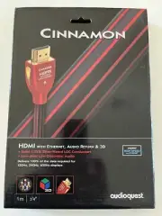 AudioQuest Cinnamon HDMI Cable High Speed with Ethernet Audio Return 3D 1m