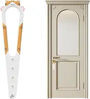 Cat Door Accessory, Cat Lock for Door | Adjustable Door Proposal Keep Dog Out | Cat Proof Lever, Elastic Pinch Guard for Bedroom