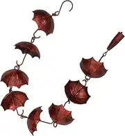Rain Chain for Gutters Vintage Design Wind Chime Rustic Chain Durable Iron Construction