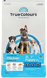 True Colours Puppy Food, Australian Chicken with Brown Rice, 30% Protein, All Breeds, Hormone & GMO Free Grain Free High Protein Food for Sensitive Stomachs Complete and Balanced