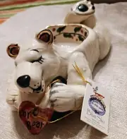 BLUE SKY Clayworks Polar Bear Votive Holder