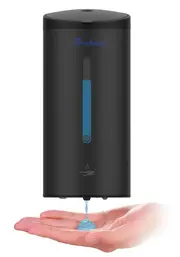Automatic Sanitiser/Soap Dispenser S'Steel Black