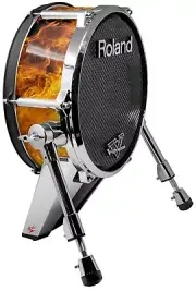 Skin Shell Wrap for Roland V-Drum KD140 Kick Drum Open Fire