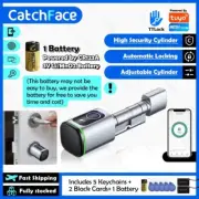 APP Fingerprint RFID Card DIY Cylinder Lock Biometric Electronic Smart Door Lock