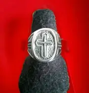 Erick's Sterling Silver Cross Ring Size 9.5 Taxco.925