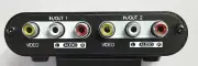 New, 2-Way AV RCA Switcher 2-In 1 Out Composite Video & L/R Audio