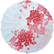 [ZPGVWXKO] Classic Dance Paper Parasol Rainproof Handmade Chinese Japanese Paper Umbrella Oiled Paper Umbrella Parasol for