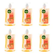 6x Dettol 500ml Home/Office Liquid Pump Hand Wash/Soap Antibacterial Grapefruit