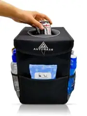 Autobase Trash Can for Car | Truck SUV Trash Bin Standard 2 Gallon Size | Roa...