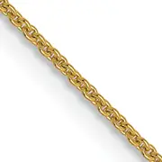 16 Inch 14K .9mm Round Cable Chain