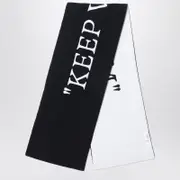 [Off-White™] Keep Warm black/white wool scarf One size Black