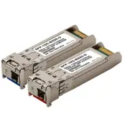 60km BiDi SFP+ 60 km WDM 10G Bidirectional SFPPlus plus BX60 BX-U/D -2 modules
