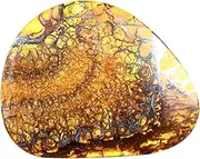[PUHARGEMS] 26.90 ct Fancy Cabochon Shape (33 x 28 mm) Multi Color Australian Koroit Boulder Opal Natural Loose Gemstone, gemstone, Boulder Opal