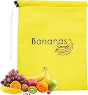 Banana Bag - Banana Preserving Bag | Reusable Grocery Bags | Bananas Storage Holder | Reusable Drawstring Mesh | Sturdy Storage Bags Prevents for Fruits, Vegetables