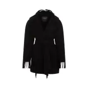 [Balenciaga] Balenciaga-Black Fringe Wool Jacket-Donna 2 NUM