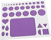 LIFKOME Quilling Template Board Purple Paper Bead Making Kit with Ruler Mould and Shaper Tools for DIY Crafts and Home Decor Projects