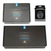 JL Audio RD series mono subwoofer amplifier+4 channel amp w/bass control knob