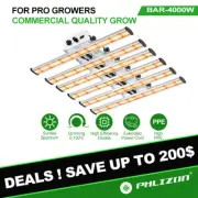 PHLIZON BAR-4000W LED Grow Light Sunlike Full Spectrum for 75*75cm Indoor tents