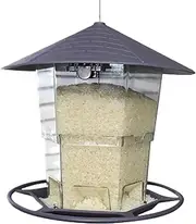 Bird Feeder,Automatic Feeding Dish for Parakeets - Large Capacity Bird Feeder with Perch for Parrot Parakeet Canary Cockatiel Finch