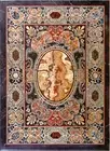 3'x2' Black Marble Side Corner Centre Dining Coffee Table Top Mosaic Work