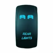 UNIVERSAL LASER ROCKER SWITCH 12V LED REAR LIGHTS BLUE