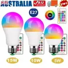 5W 10W 15W RGB Led Bulb Light 16 Colour Changing Remote Control E27 Screw Lamp