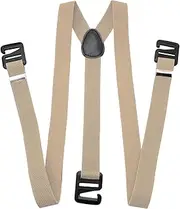 [Generic] Men Suspenders for Pants,Clip Suspenders for Men Heavy Duty - Adjustable Y-Back Elastic Straps with Strong Clips, Fashion Accessories