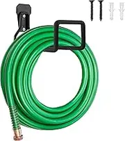 Sageme Hose Hanger, Heavy Duty Metal Hose Holder Wall Mount, Hook for Garden Hose/Expandable Hose/Hose Reel/Water Hose/Pocket Hose/Flexable Hose/Magic Hose (Black)