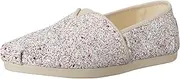 TOMS Women's, Alpargata Slip-On, Natural Glitter, 6.5