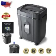 Compact Crosscut Paper Shredder with Pullout Bin and Overload Protection