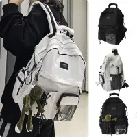 在飛比找momo購物網優惠-【LEESA】防水後背包\背包女\韓國後背包\旅行包\收納包