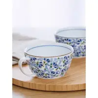 在飛比找ETMall東森購物網優惠-陶趣居 日本光峰陶瓷杯茶杯 日式咖啡杯馬克水杯釉下彩喝茶的杯