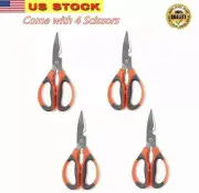 Scissors 4 Pack - Multifunctional Ultra Sharp Meat Chicken Poultry Herbs Shears