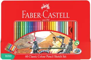 【文具通】Faber-Castell 輝柏 兒童 無毒 水性 油性 彩色鉛筆 色鉛筆 紅鐵盒 A1340040