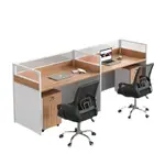 辦公室家具四人位職員辦公桌簡約現代員工工位電腦桌椅子組合