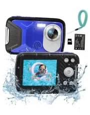 16FT Waterproo Camera, 30MP Underwater Digital Camera with 32G Card and