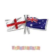 St George Cross & Aussie Flag sticker 180mm quality water & fade proof vinyl