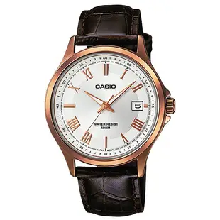 CASIO 卡西歐  MTP-1383RL-7A 男錶 石英錶 皮革錶帶 防水 MTP-1383RL 國隆手錶專賣店