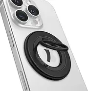 andobil [2025 Upgraded] Double-sided Magnetic Phone Grip for MagSafe [Sability Max] Strong Magnetic Phone Ring Holder Compatible with MagSafe Accessories, iPhone 16 Plus 15 14 13 12 Pro Max Mini Black
