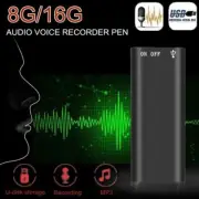 Mini Audio Recorder Voice Listening Device 96 Hours 8/ 16GB Bug Recording