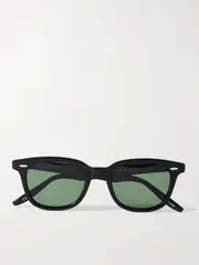 [Barton Perreira] Barton Perreira - Cecil D-frame Acetate Sunglasses - Black - One size One size Black