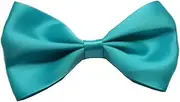 [Bonnin] Kids Boys Pre-Tied Satin Bow Tie Plain Bow Tie for Wedding Party Adjustable Formal bow tie-Elastic band