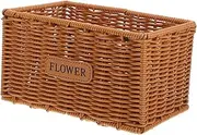LOPUNER Woven Flower Basket Plant Container for Indoor Use Multi Purpose Storage Basket Decorative Woven Planter for Room Bedroom