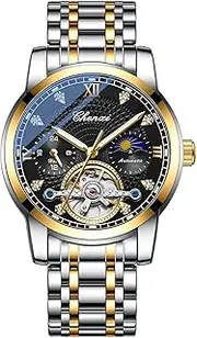 [DAXIAOYU] Mens Watch Luxury Stainless Steel Automatic Mechanical Tourbillon Wrist Watches for Men