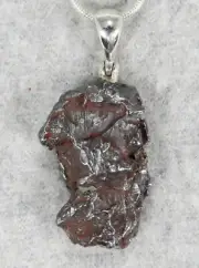SIKHOTE-ALIN IRON METEORITE PENDANT $89 Sterling Silver Jewelry STARBORN SA89-P3