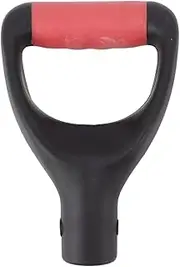 Shovel D Grip, 3.2 cm Digging Rake Tool Garden Accessory Shovel Handle Digging, Raking and Snow Removal Tool Sturdy Orange Design (Black)
