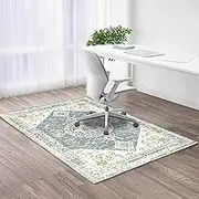 Chair Mat for Hardwood Floors - Floor Protector for Rolling Chairs, Vintage Bohemian Office Desk Rug, Floor Mat for Home Gaming Computer Chair(Blue b,200 * 300cm)